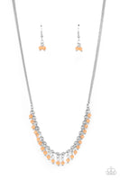 DEW a Double Take - Orange Necklace Paparazzi