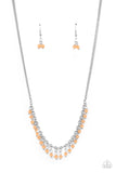 DEW a Double Take - Orange Necklace Paparazzi