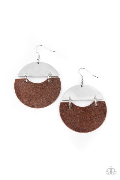 Watching The Sunrise - Copper Earrings Paparazzi