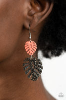 Palm Tree Cabana - Orange Earrings Paparazzi