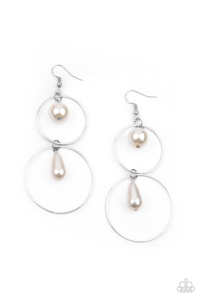 Cultured in Couture - White Pearl Earrings Paparazzi