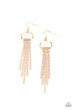 Tapered Twinkle - Gold Earrings Paparazzi - Incoming