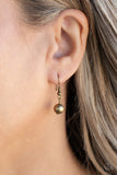 Beaded Beacon - Brass Necklace Paparazzi