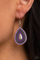 Beaded Bonanza - Purple Earrings Paparazzi