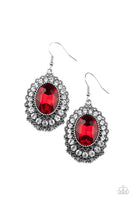 Glacial Gardens - Red Earrings Paparazzi