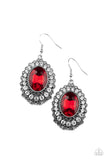 Glacial Gardens - Red Earrings Paparazzi