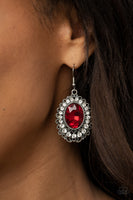 Glacial Gardens - Red Earrings Paparazzi