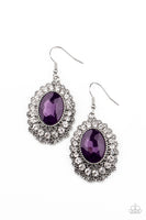 Glacial Gardens - Purple Earrings Paparazzi