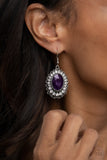 Glacial Gardens - Purple Earrings Paparazzi