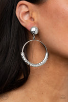 Rustic Horizons - Silver Clip-on Earrings Paparazzi