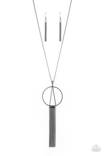 Apparatus Applique - Black Necklace Paparazzi
