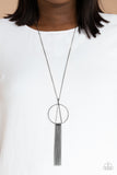 Apparatus Applique - Black Necklace Paparazzi