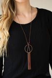 Apparatus Applique - Copper Necklace Paparazzi