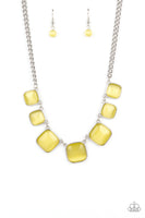 Aura Allure - Yellow Necklace Paparazzi