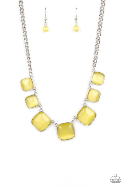 Aura Allure - Yellow Necklace Paparazzi