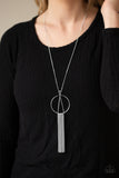 Apparatus Applique - Silver Necklace Paparazzi