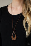 Homespun Artifact - Copper Necklace Paparazzi