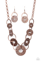 Industrial Envy - Copper Necklace Paparazzi