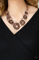 Industrial Envy - Copper Necklace Paparazzi