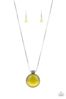 Look Into My Aura - Yellow Necklace Paparazzi