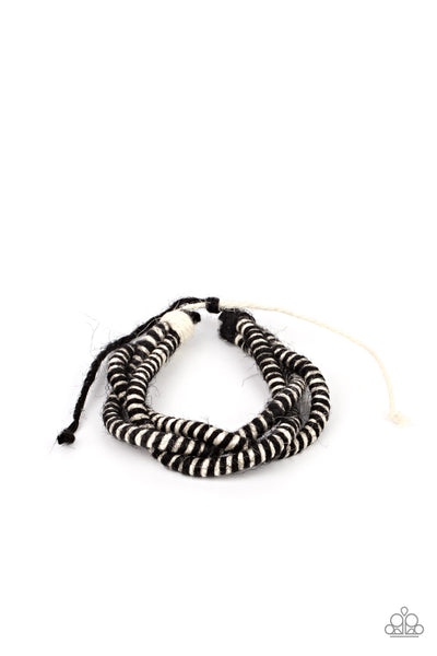 Island Endeavor - Black & White Urban Bracelet