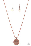 Be Still - Copper Necklace Paparazzi