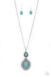 Southern Opera - Blue Turquoise Necklace Paparazzi