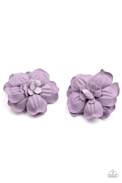 Happy-GROW-Lucky - Purple Hair Clip Paparazzi