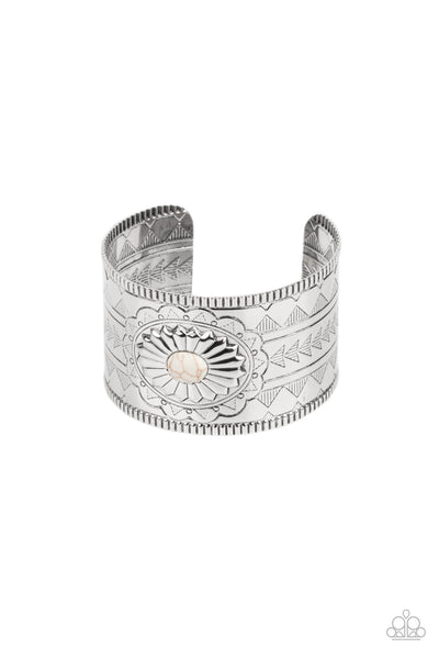 Aztec Artisan - White Bracelet Paparazzi