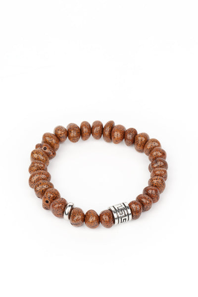 Natural State of Mind - Brown Bracelet Paparazzi