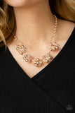 Effervescent Ensemble - Rose Gold Necklace Paparazzi