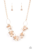 Effervescent Ensemble - Rose Gold Necklace Paparazzi