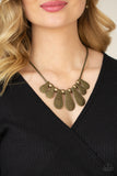 Gallery Goddess - Brass Necklace Paparazzi
