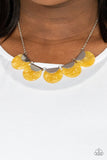 Mermaid Oasis - Yellow Necklace Paparazzi