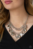 Extra Exhilarating - Silver Necklace Paparazzi