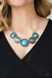 Canyon Cottage - Blue Turquoise Necklace Paparazzi