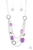 Oceanside Spa - Purple Necklace Paparazzi