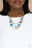 Oceanside Spa - Blue Necklace Paparazzi