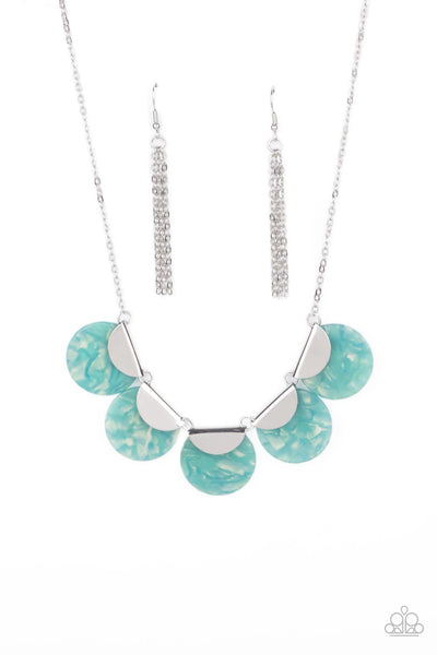Mermaid Oasis - Blue Necklace Paparazzi
