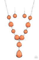 Terrestrial Trailblazer - Orange Necklace Paparazzi