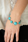 Turn Up The Terra - Blue Turquoise Bracelet Paparazzi