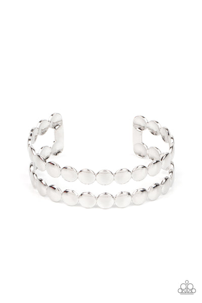 On The Spot Shimmer - Silver Bracelet Paparazzi