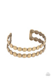 On The Spot Shimmer - Brass Bracelet Paparazzi