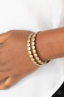 On The Spot Shimmer - Brass Bracelet Paparazzi