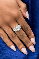 Happily Ever Eloquent White Ring Paparazzi