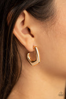 On The Hook - Gold Earrings Paparazzi