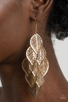 Limitlessly Leafy - Gold Earrings Paparazzi Incoming