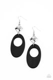 Retro Reveal - Black Earrings Paparazzi