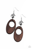 Retro Reveal - Brown Earrings Paparazzi