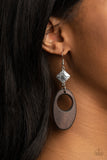 Retro Reveal - Brown Earrings Paparazzi